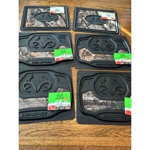 Realtree Camo Rear Floor Mat, Auto Car Truck ‎ Lot Of 6 Utility Mats